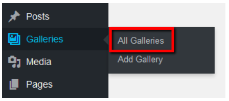 Navigate to Galleries