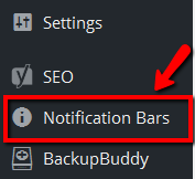 Navigate to Notification Bars