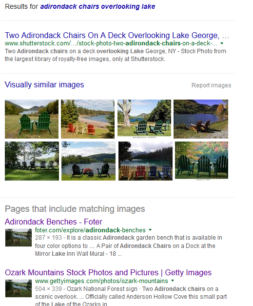 google image search with keywords added