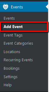 navigate to add event