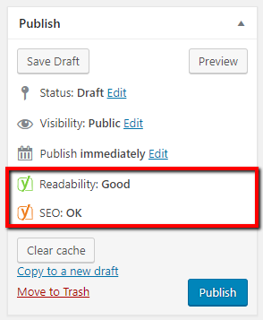 readability and seo rating